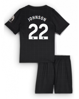 Tottenham Hotspur Brennan Johnson #22 Maglia Gara Trasferta Repliche 2025-26 Bambino Maniche Corte